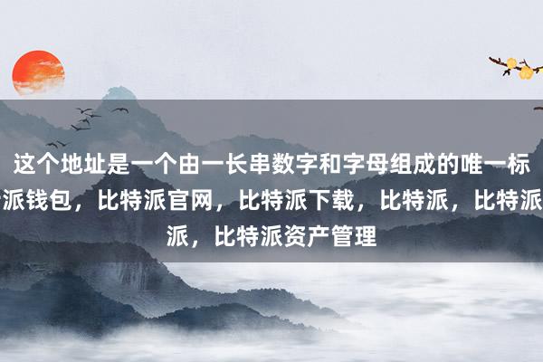 这个地址是一个由一长串数字和字母组成的唯一标识符比特派钱包，比特派官网，比特派下载，比特派，比特派资产管理