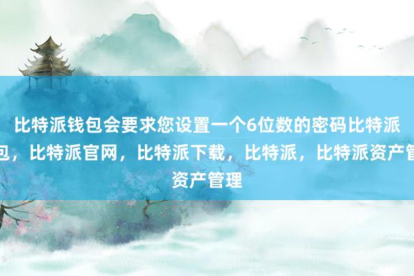 比特派钱包会要求您设置一个6位数的密码比特派钱包，比特派官网，比特派下载，比特派，比特派资产管理