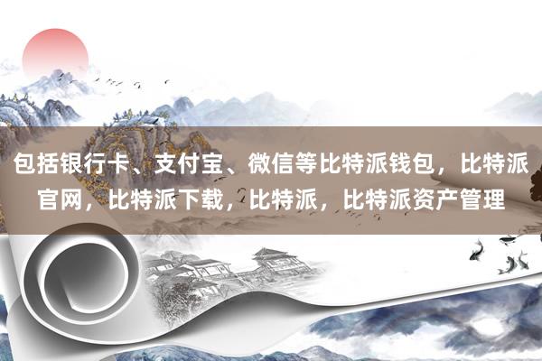 包括银行卡、支付宝、微信等比特派钱包，比特派官网，比特派下载，比特派，比特派资产管理