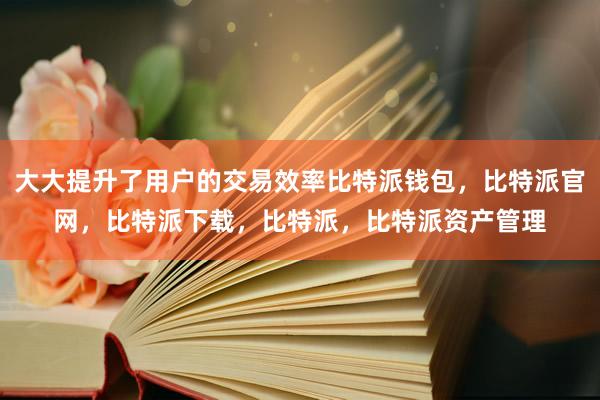 大大提升了用户的交易效率比特派钱包，比特派官网，比特派下载，比特派，比特派资产管理