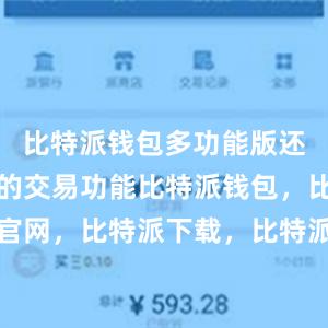 比特派钱包多功能版还拥有快速的交易功能比特派钱包，比特派官网，比特派下载，比特派，比特派资产管理