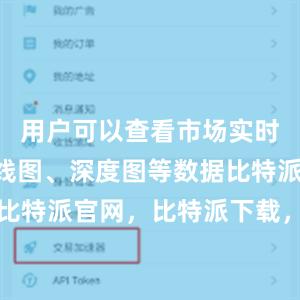 用户可以查看市场实时行情、K线图、深度图等数据比特派钱包，比特派官网，比特派下载，比特派，比特派资产管理